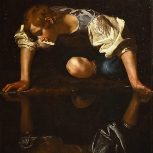 1. La science du clair-obscur... Caravage, Narcisse,1597–1599,Galleria_Nazionale_d'Arte_Antica